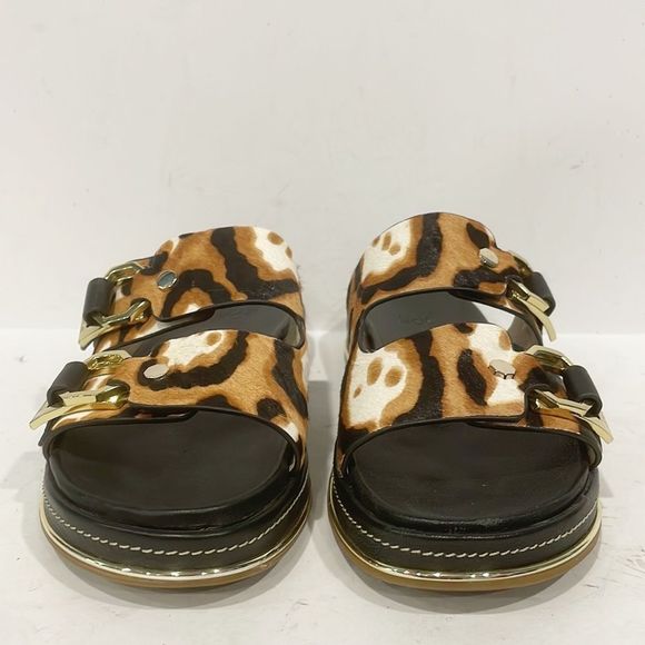 Louise et Cie  Animal Print Calf Hair Upper ‎ Sandal Women’s Sz 5M - Picture 3 of 13